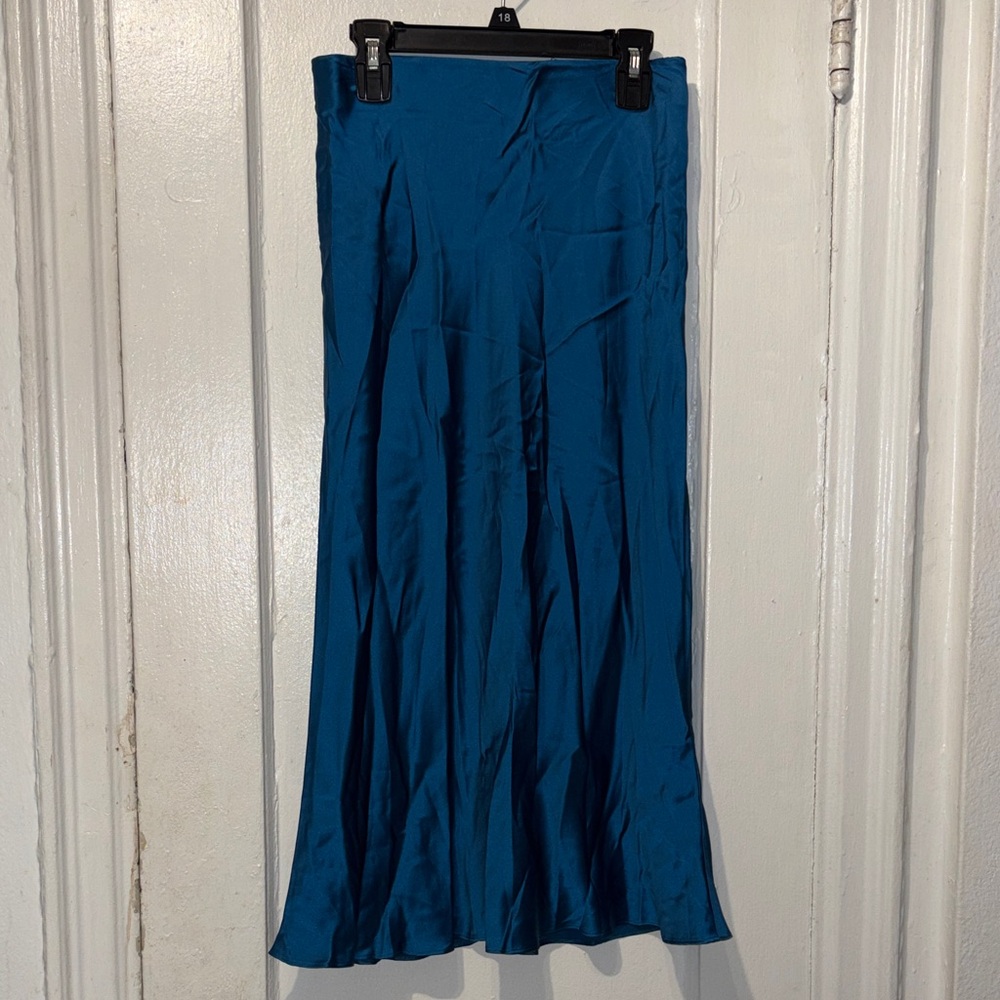Quince Teal Maxi Skirt